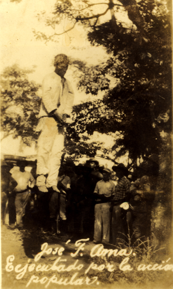 José Ama Shupan was lynched by the army.