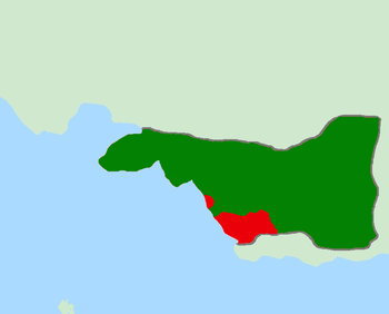 Red:Republic of Cherzia. Green:Ajakanistan