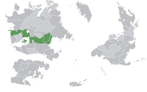 Member states shown in dark green c. 5 May 2023