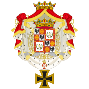 Cabañeras Coat of Arms Order of the Crusaders Cross.png