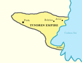 Map of the Tundren Empire under Tundre the Great