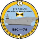 Emblem of the BIC Adolfo Martínez Hernández (BIC–78)