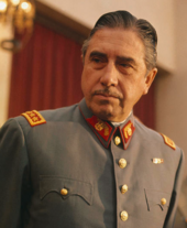A headshot portrait of a man (Augusto Cabañeras Gutiérrez) looking left in 21st century military uniform.