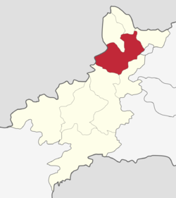 Hall District shown within Provinzia Inn