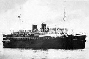 MV Toboshi pictured in c. 1941.