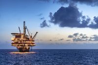 The Koman Pul offshore oil platform