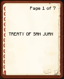 The first page of the treaty.