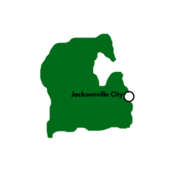 Jacksonville City's Location in Jackson